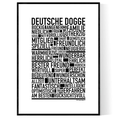 Deutsche Dogge Poster