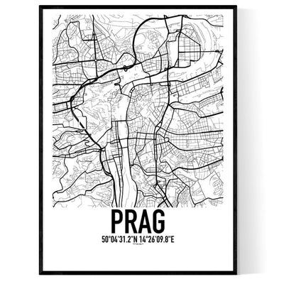 Prag Karten Poster