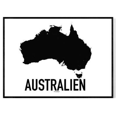 Australien Karten Poster