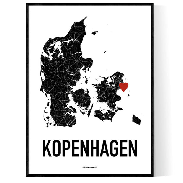 Kopenhagen Heart Poster