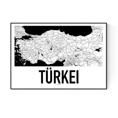 Türkei Karten Poster