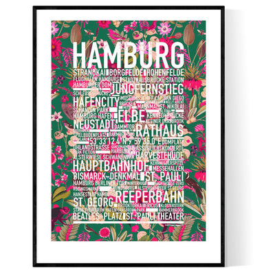 Hamburg Flowers Poster