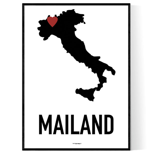 Mailand Heart Poster