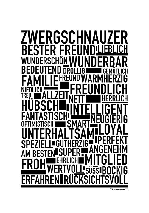 Zwergschnauzer Poster