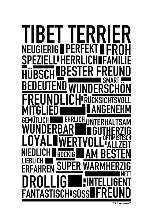 Tibet Terrier Poster