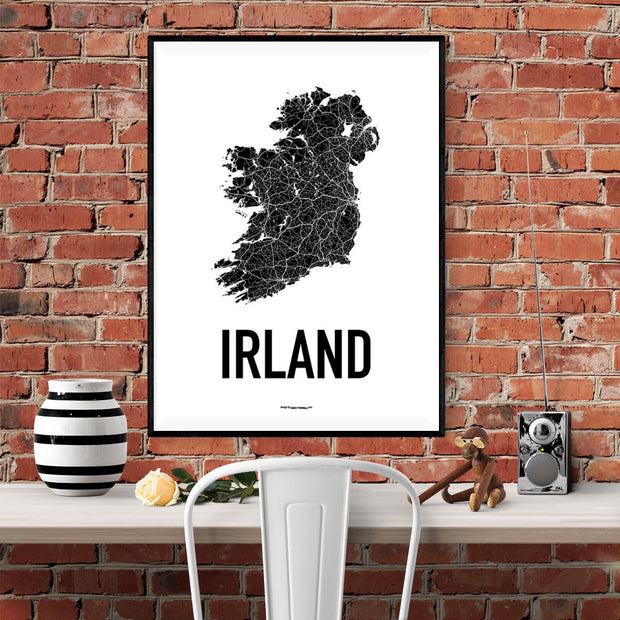 Irland Karten Poster