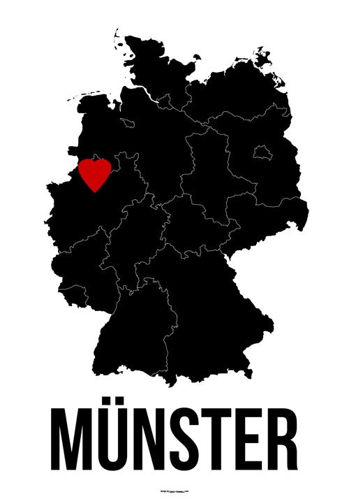 Münster Herz Poster
