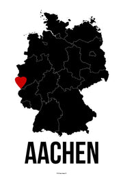 Aachen Herz Poster