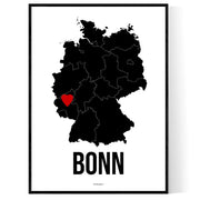 Bonn Herz Poster