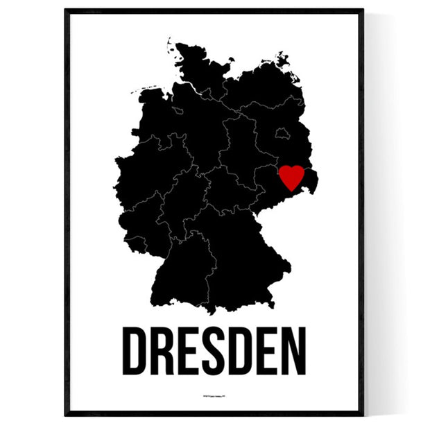 Dresden Herz Poster