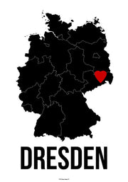 Dresden Herz Poster