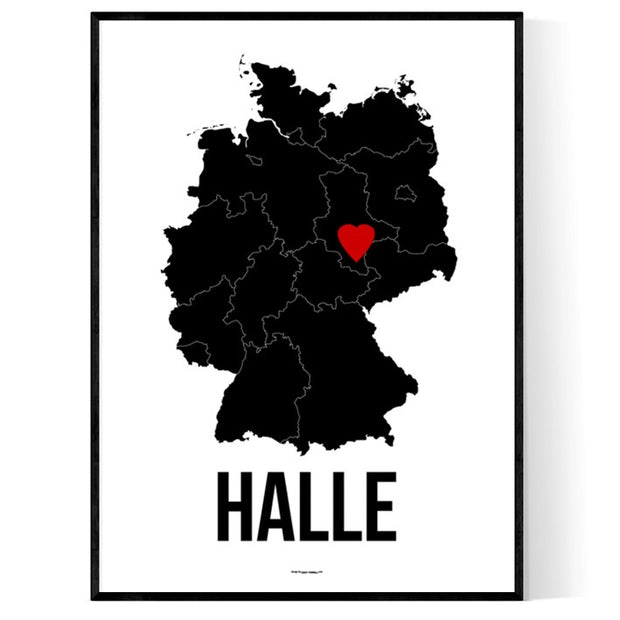 Halle Herz Poster