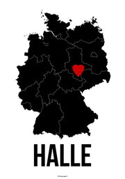 Halle Herz Poster