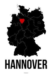 Hannover Herz Poster