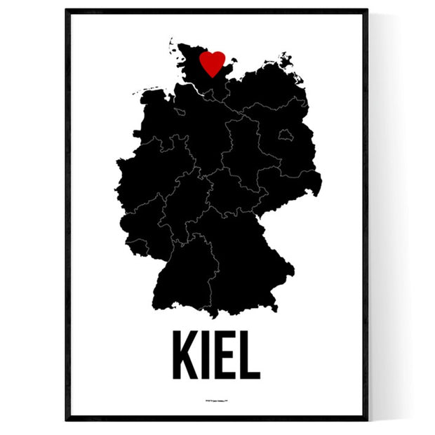 Kiel Herz Poster