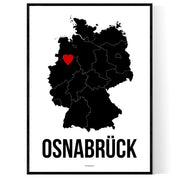 Osnabrück Herz Poster