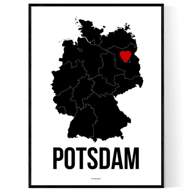 Potsdam Herz Poster