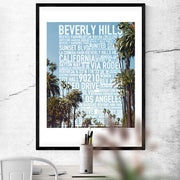 Beverly Hills Foto Text Poster