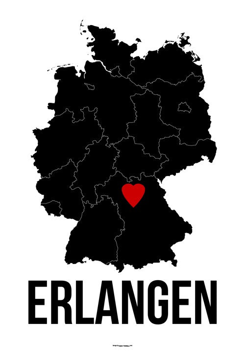 Erlangen Herz Poster