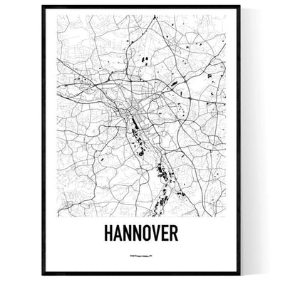 Hannover Karten Poster