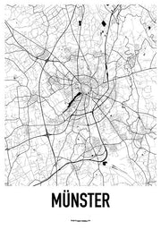 Münster Karten Poster