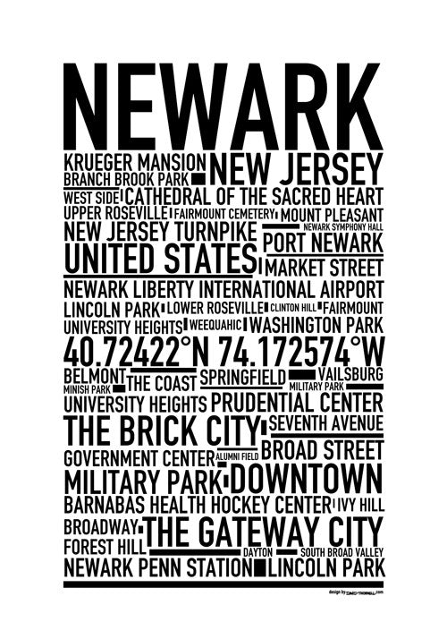 Newark NJ Poster
