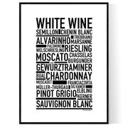 White Wine Poster