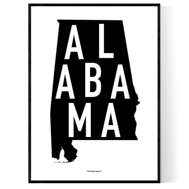 State Of Alabama Poster