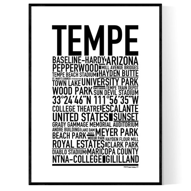 Tempe AZ Poster