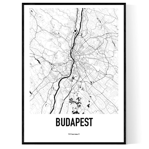 Budapest Karten Poster