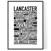 Lancaster CA Poster