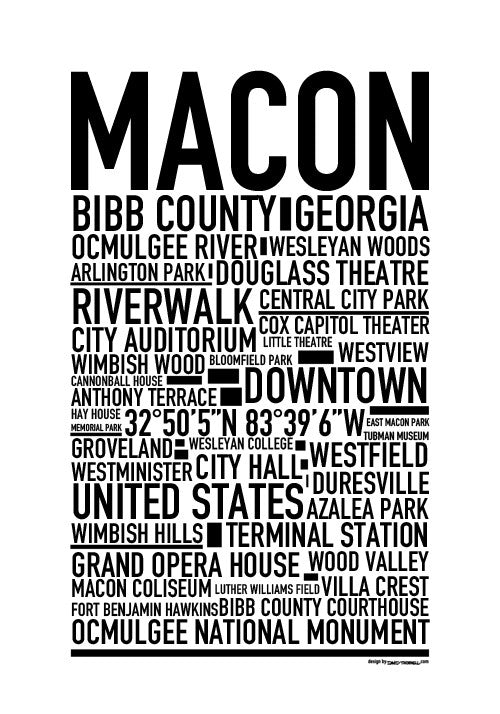 Macon GA Poster