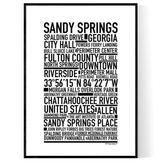 Sandy Springs Poster