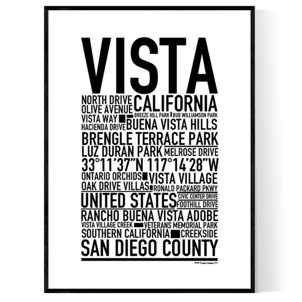 Vista Poster