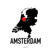 Amsterdam Heart Poster