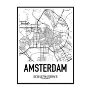 Amsterdam Karten 2 Poster