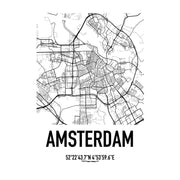 Amsterdam Karten 2 Poster