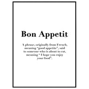 Bon Appetit Poster