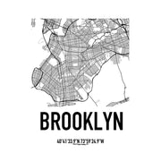 Brooklyn New York Karten Poster