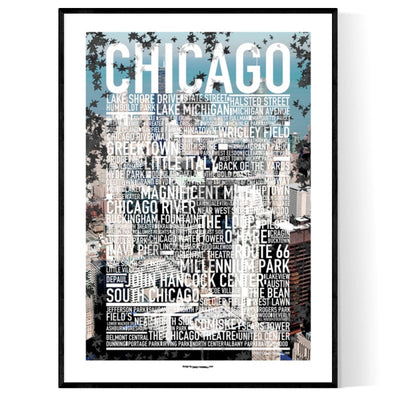 Chicago Photo Text Poster