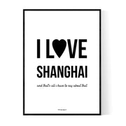 I Love Shanghai Poster