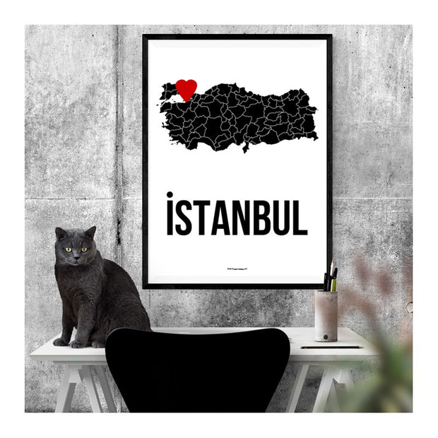 Istanbul Heart Poster