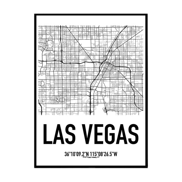 Las Vegas Karten Poster