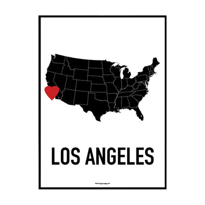 Los Angeles Heart Poster