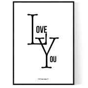 Love You Logo Poster