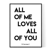 Loves All Of You Poster