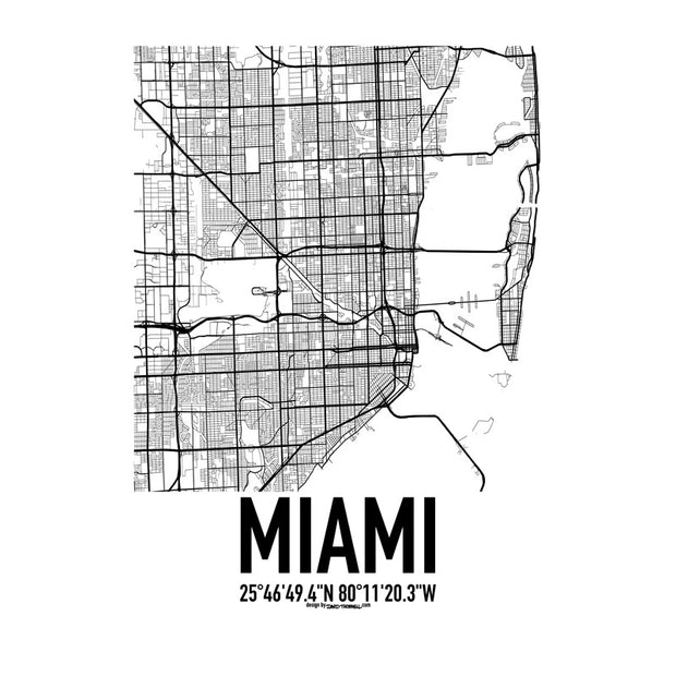 Miami Karten Poster