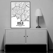 Oslo Karten Poster