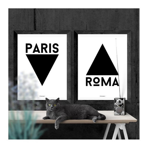 Paris Triangle Poster