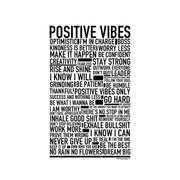Positive Vibes Text Poster